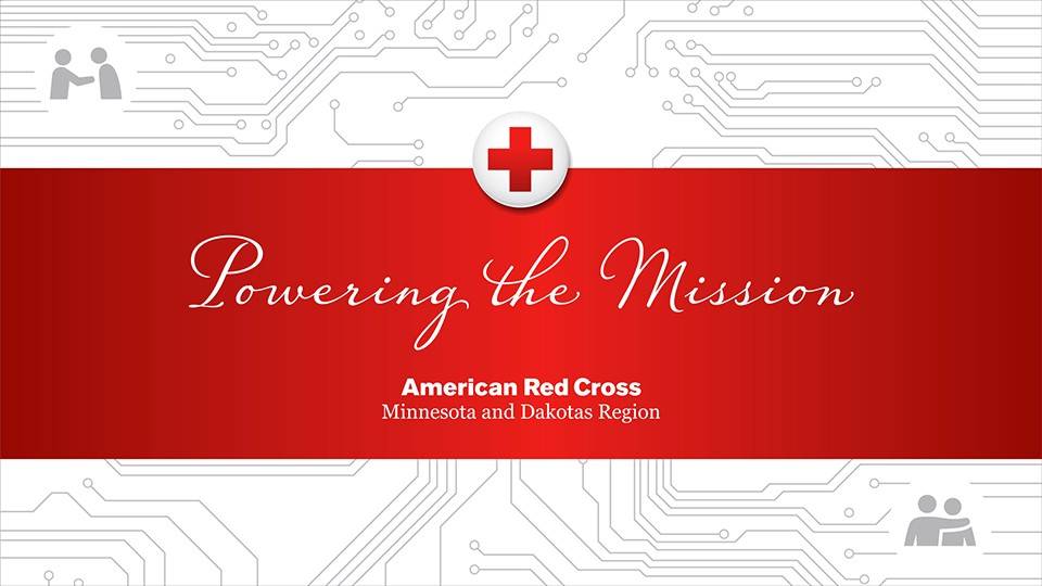 Minnesota Red Cross Powering the Mission banner