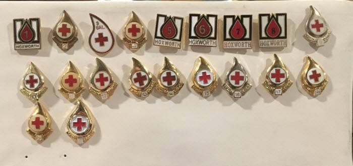 Kevin Hinz's donation pins