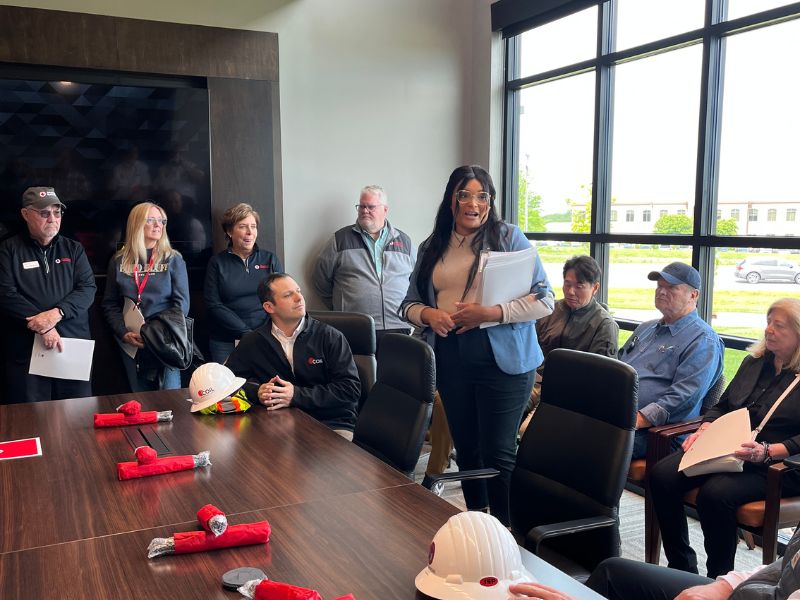 large group in conference room