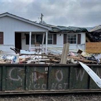 House of Robin Duncan destroyed by a tornado