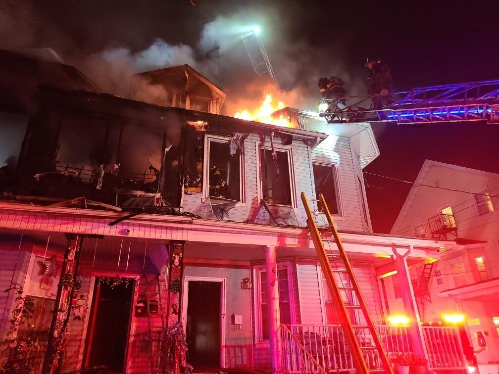 house fire with evacuation