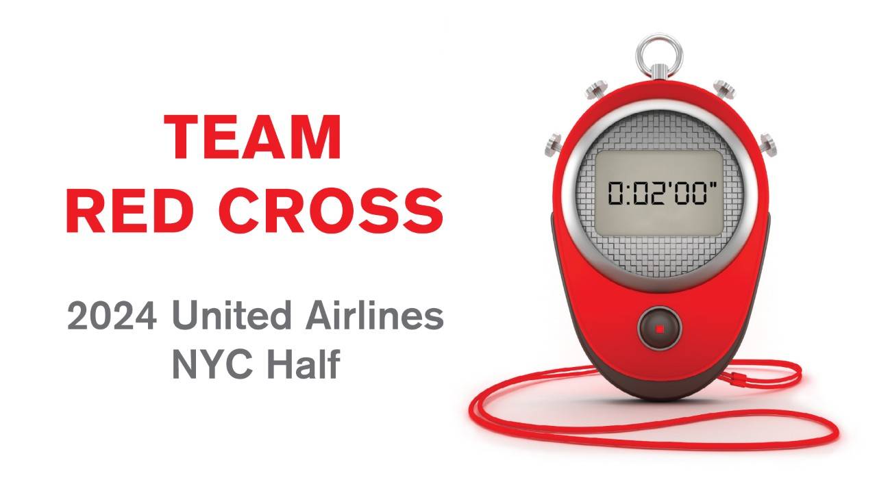 Team red cross NYC Marathon Banner