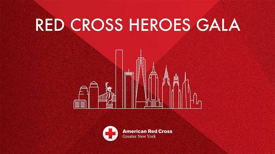 Red Cross Heroes Gala banner.