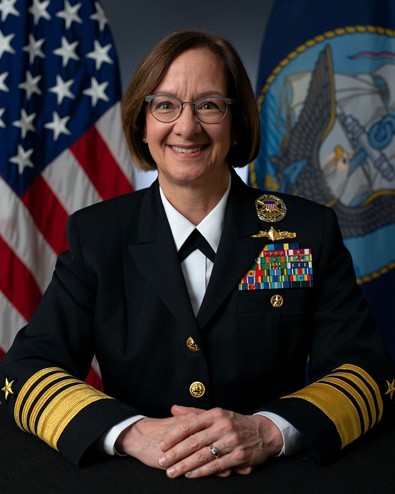 Admiral Lisa M. Franchetti in military uniform.