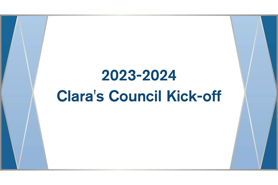 Clara's Council banner