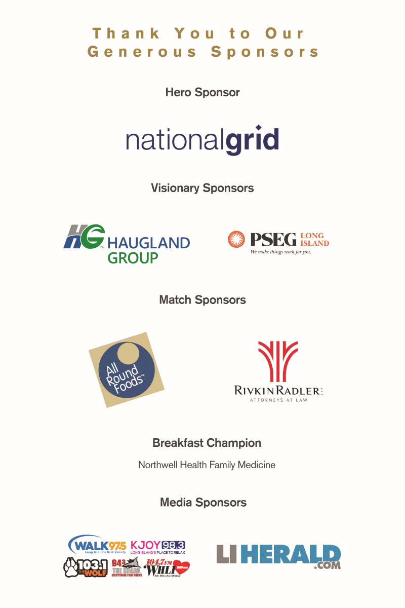 list of event sponsors.