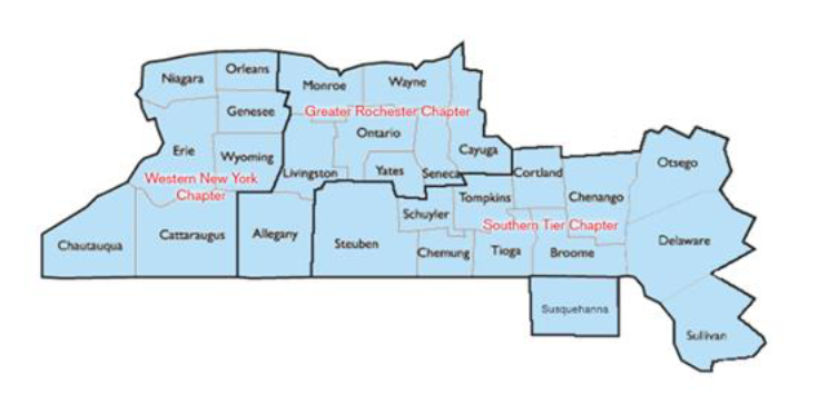western new york regional map