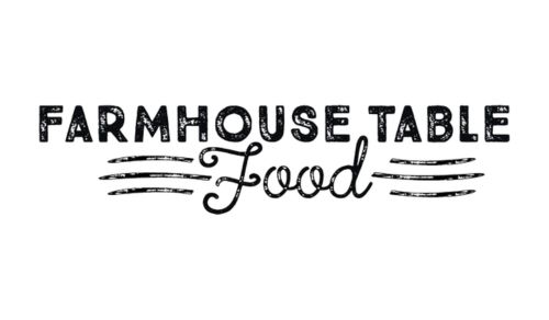 farmhouse table food logo