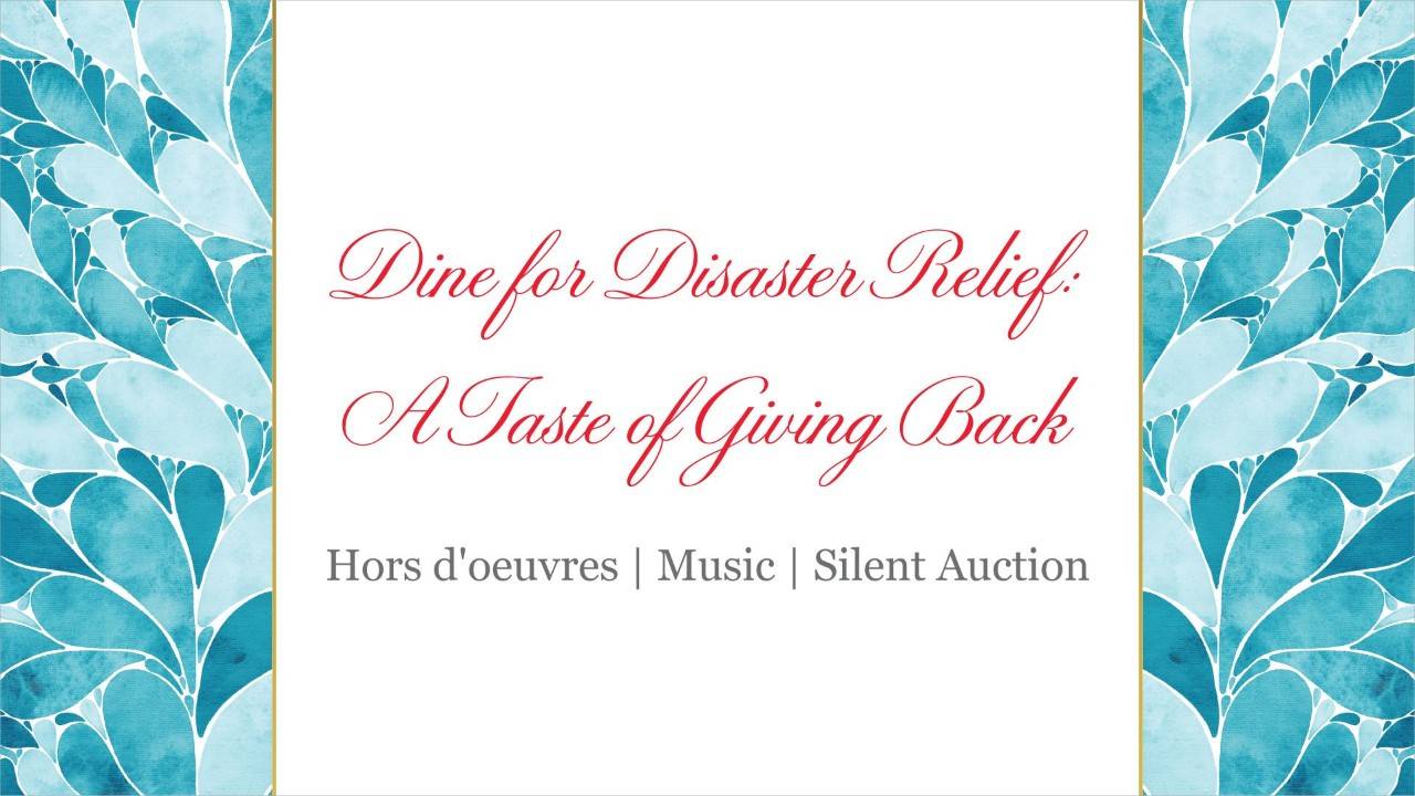 dine for disaster relief graphic