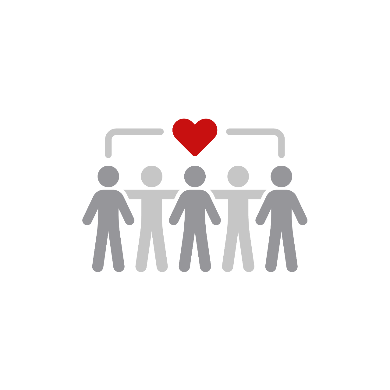people icon with heart
