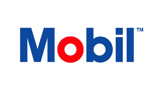 Mobil Oil logo.