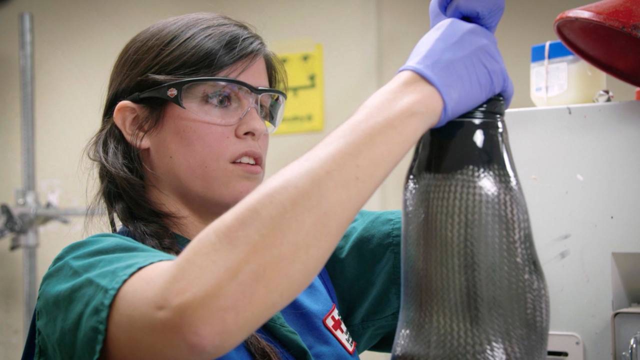 trainee in lab