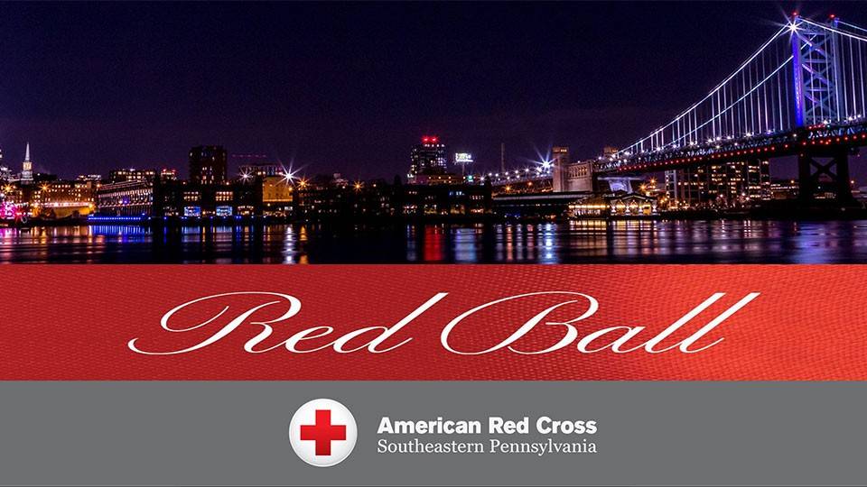 Red Ball hero image with photo of Philadelphia skyline