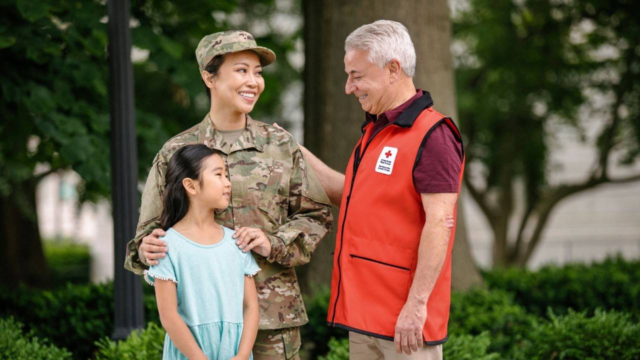 volunteers smiling