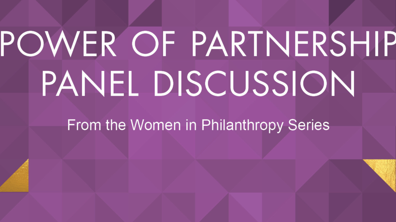 women in philanthropy series graphic