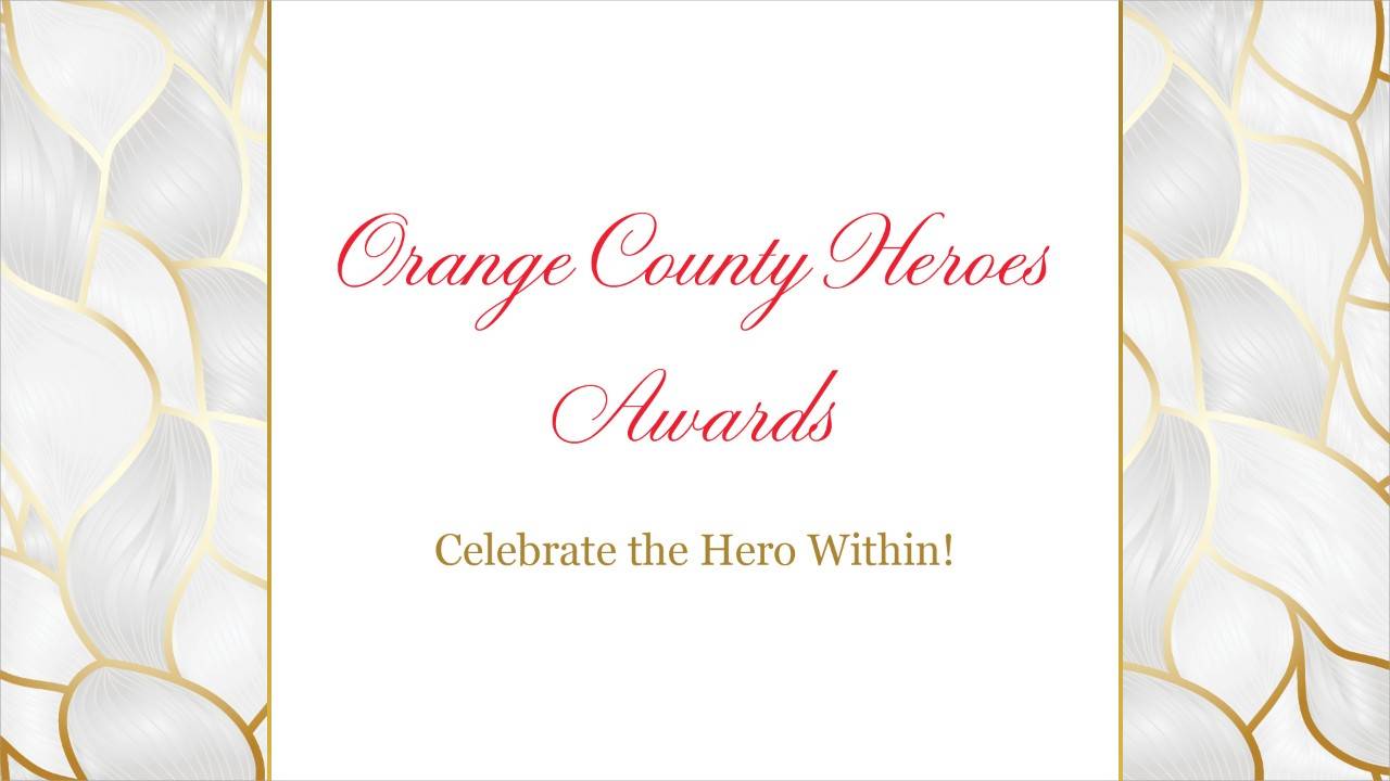 Orange County Heroes Awards banner.