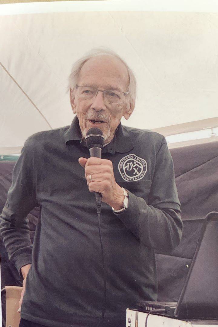 Man holding microphone