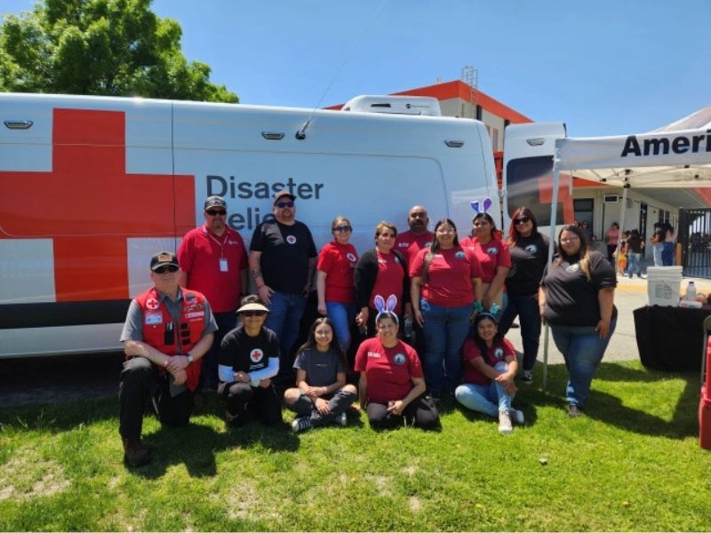 group of volunteers at wildfire readiness expo