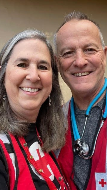 Miller and Christin Newlon smiling.