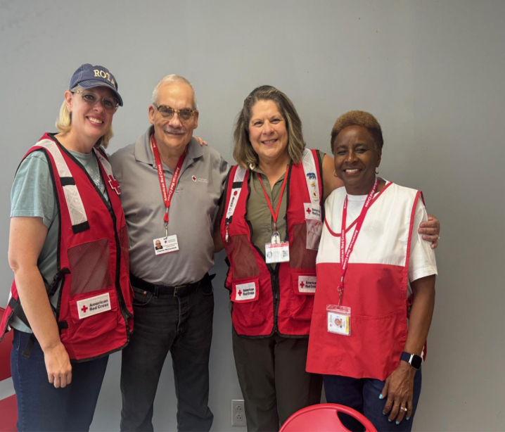 Group of Red Cross volunteers on deployment