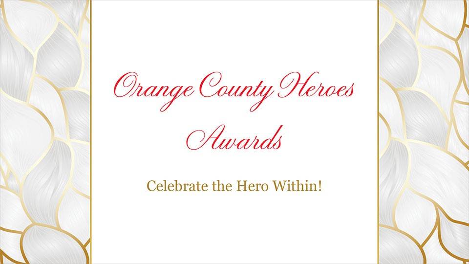 Orange County Heroes Awards banner.