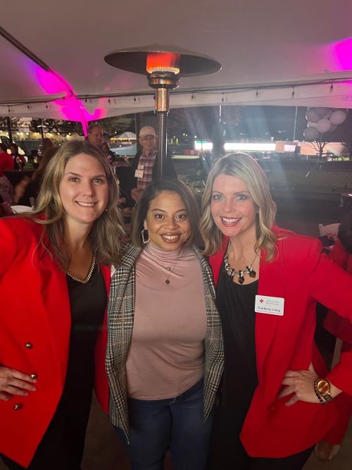 three women posing for a photo