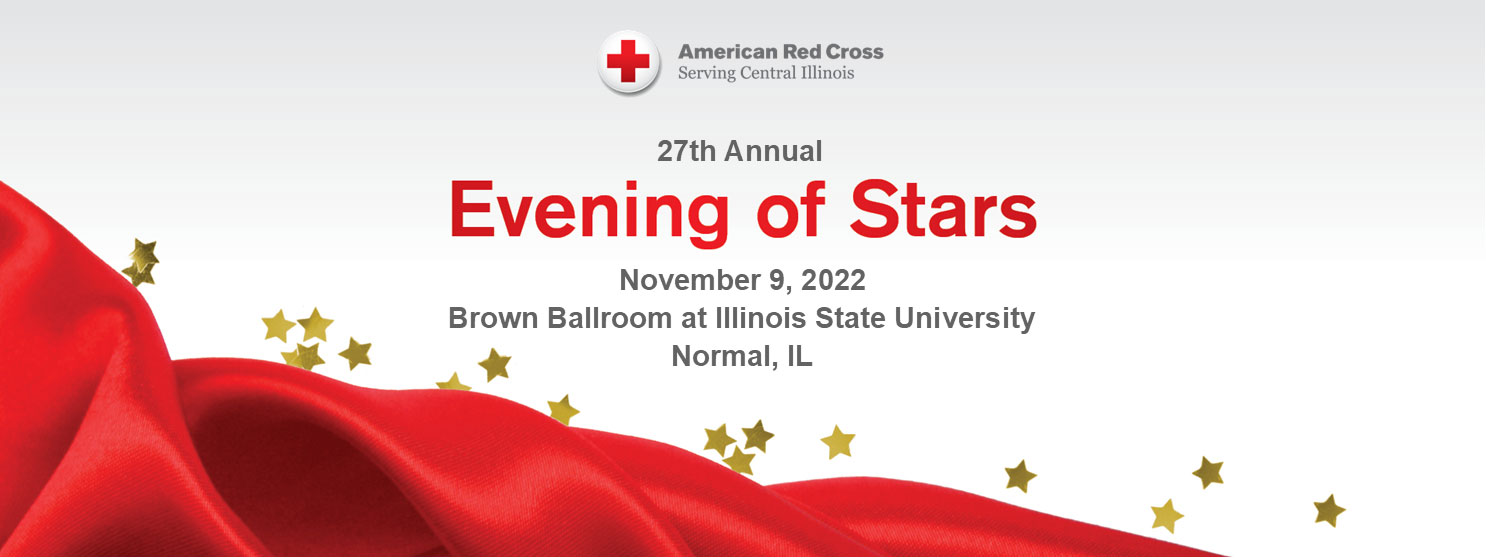 Central & Southern Illinois Red Cross Evening of Stars Event Banner