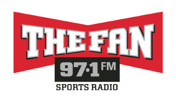 the fan 97.1 fm sports radio logo.