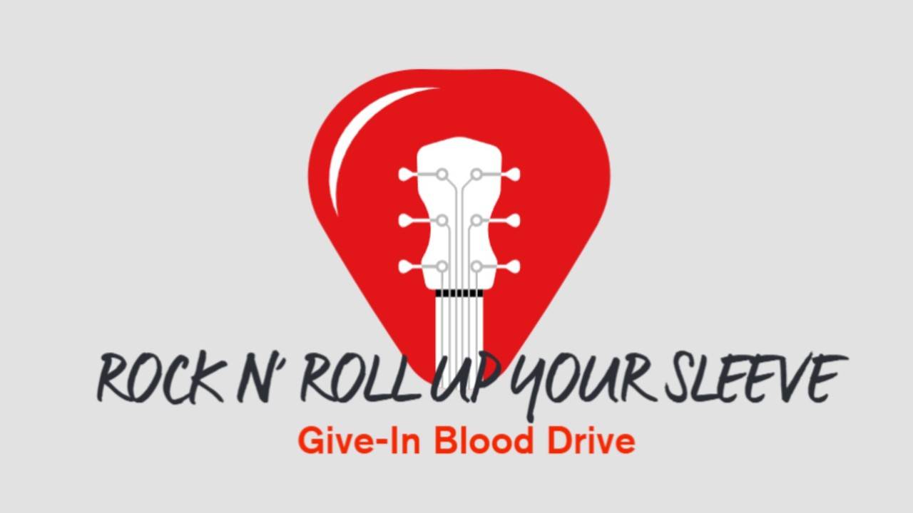 rock n roll blood drive graphic
