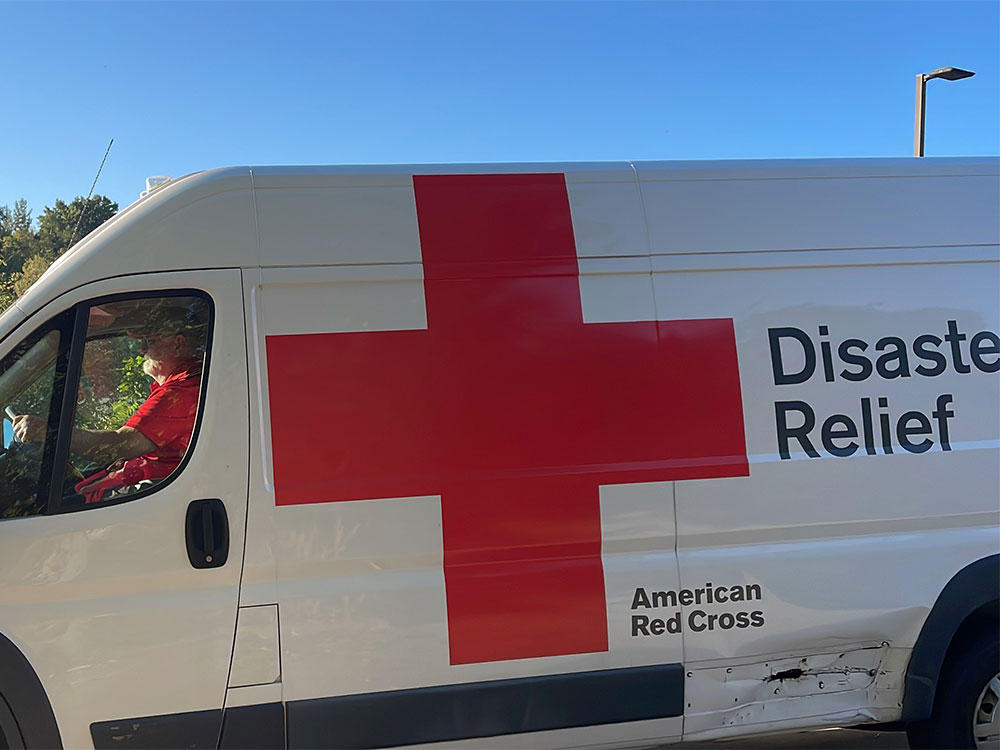 Red Cross Disaster Relief van