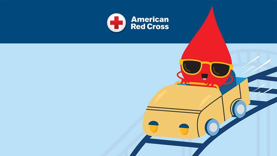 Pump Up the Excitement blood drive banner.