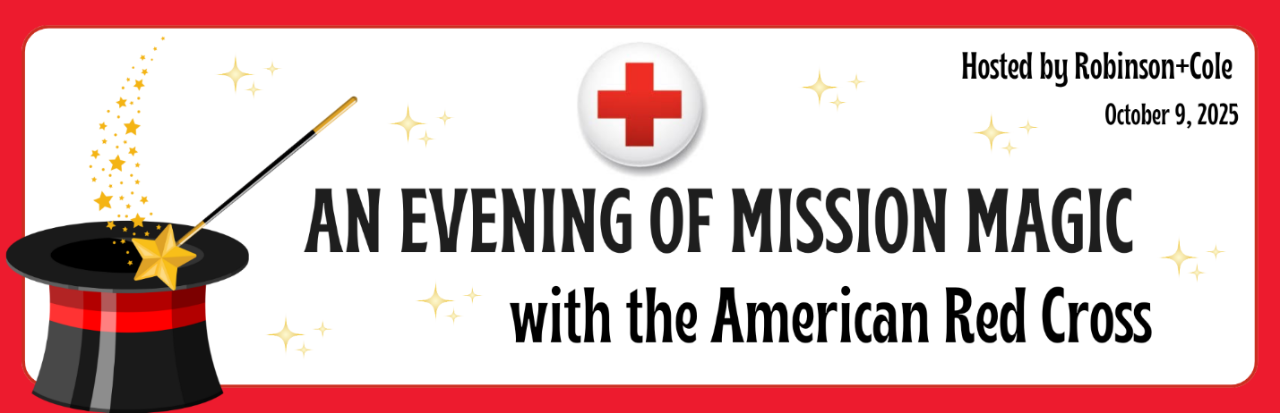 An Evening of Mission Magic with the American Red Cross graphic.