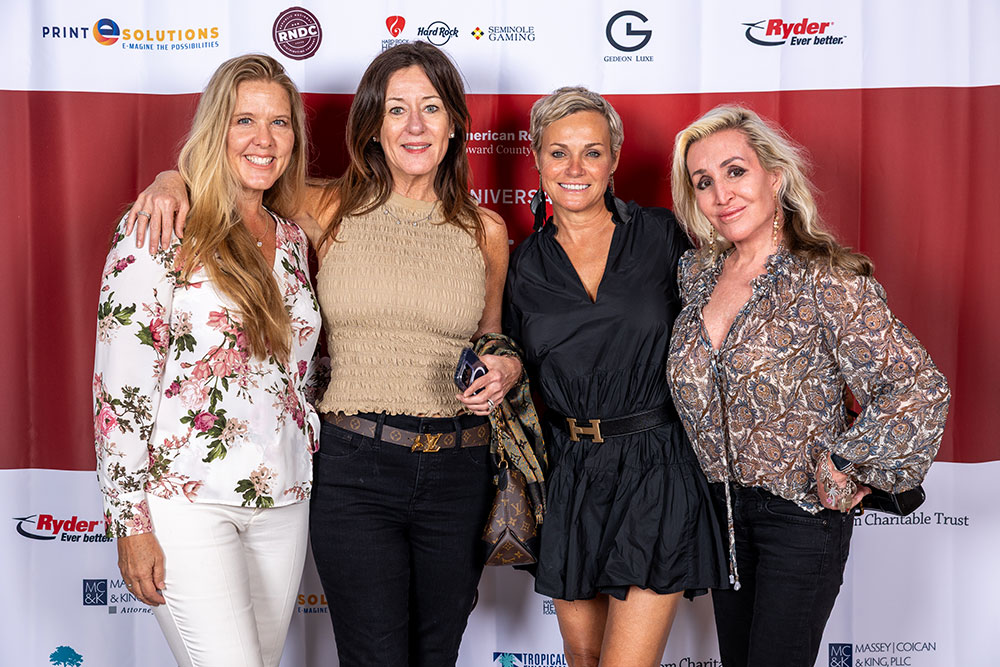 Sharon Niles, Lisa Duke, Lori Suarez, Lago Mar Resort & Club CEO Debbie Banks-Snyder