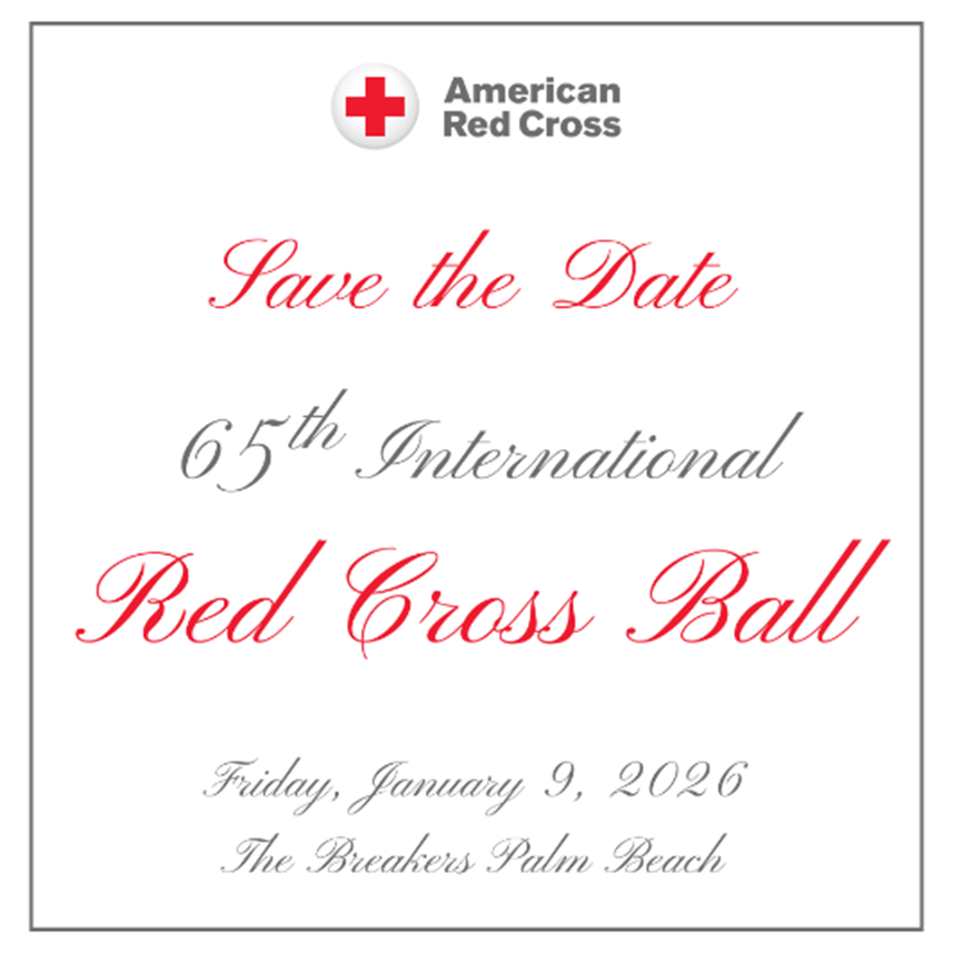 65th international red cross ball graphic