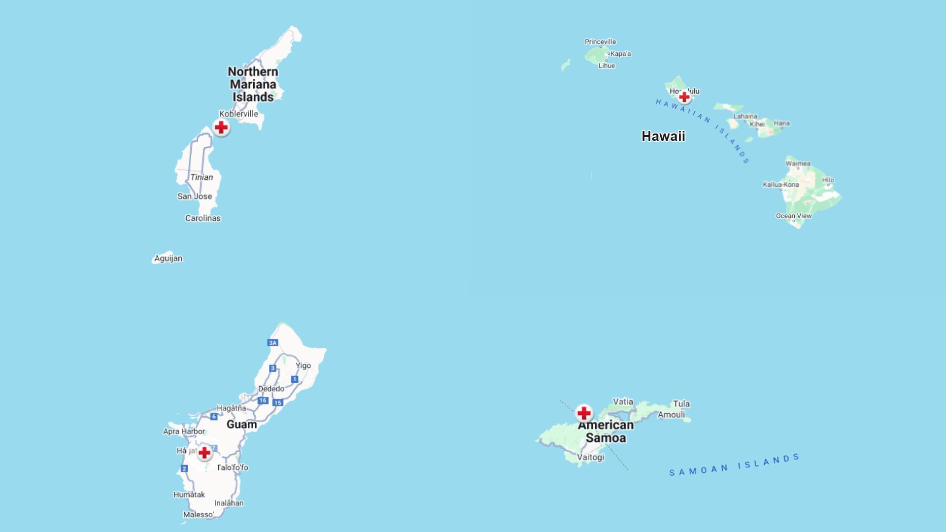 map of pacific island locations.