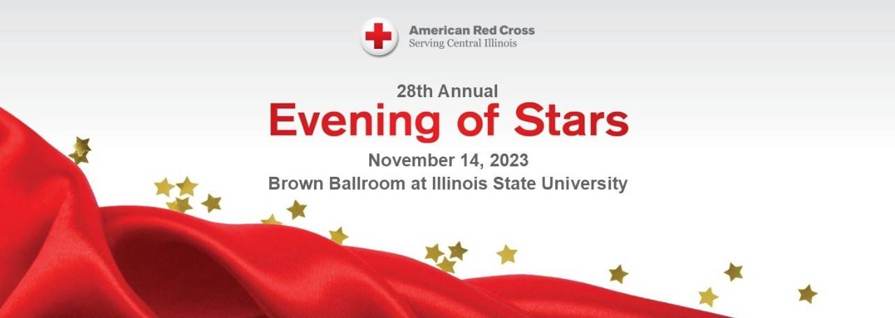 Central & Southern Illinois Red Cross Evening of Stars Event web banner
