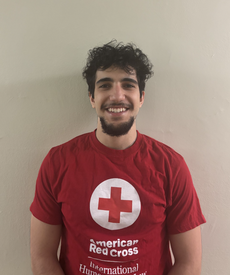 Man in Red Cross tshirt