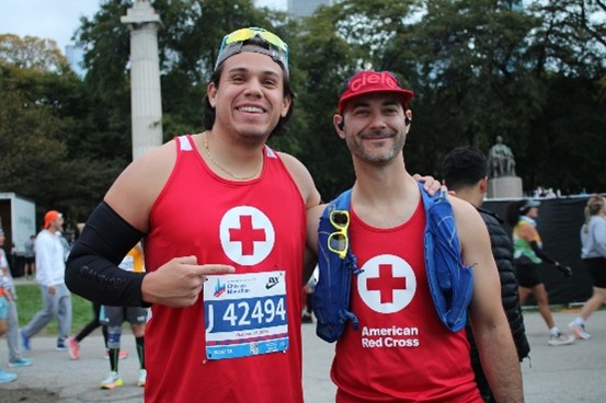 two marathon runners