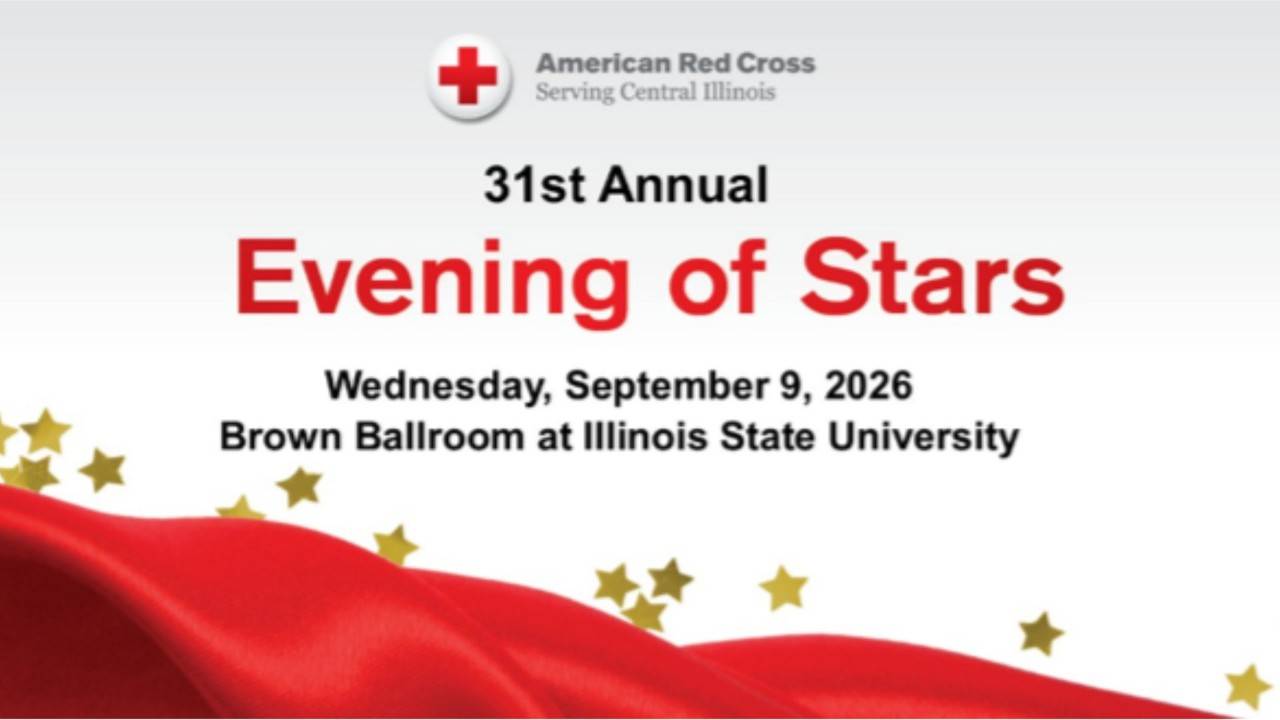 Central & Southern Illinois Red Cross Evening of Stars Event web banner.