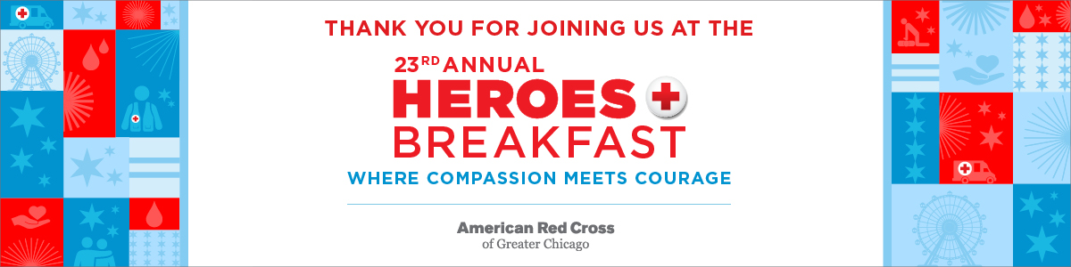 Heroes Breakfast banner.