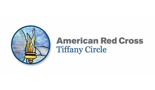 logo of the red cross tiffany circle