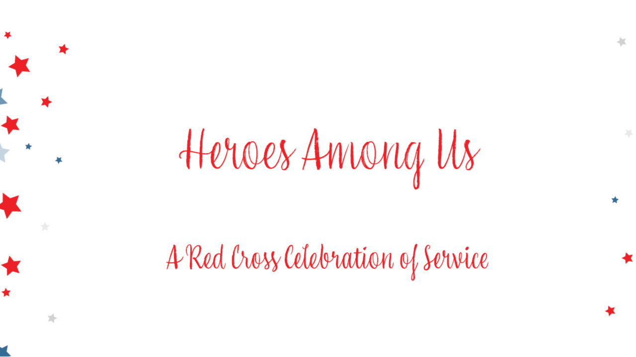 heroes among us graphic with red stars
