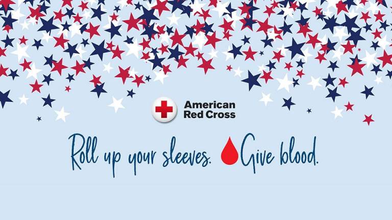 stars, stripes and pints blood drive graphic