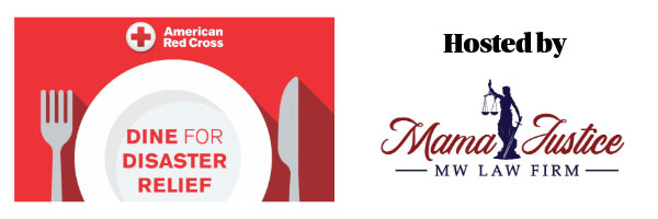 Dine for Disaster Relief banner.