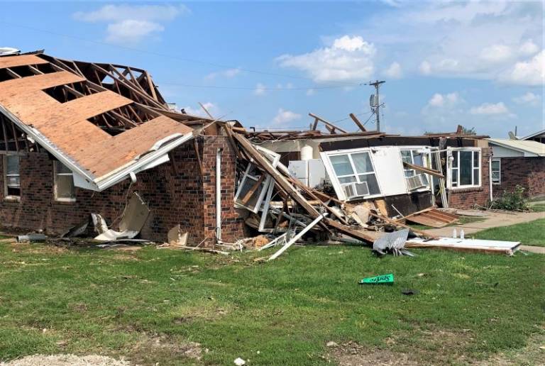A house that has been demolished