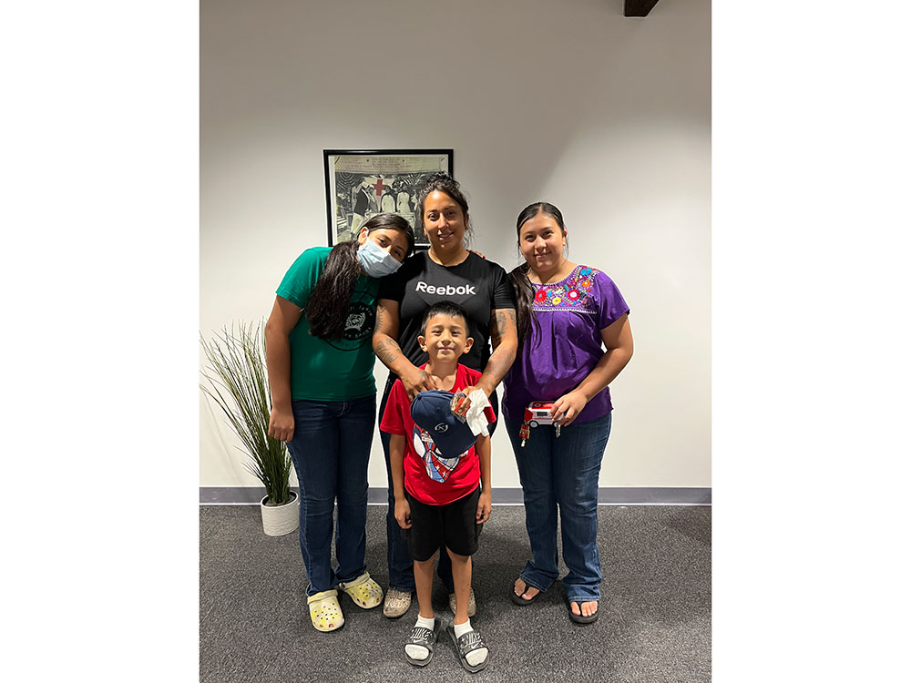 group picture of the Ibarra family.