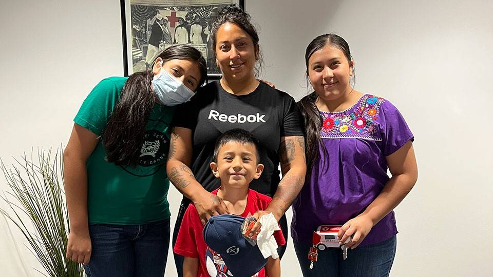 group picture of the Ibarra family.