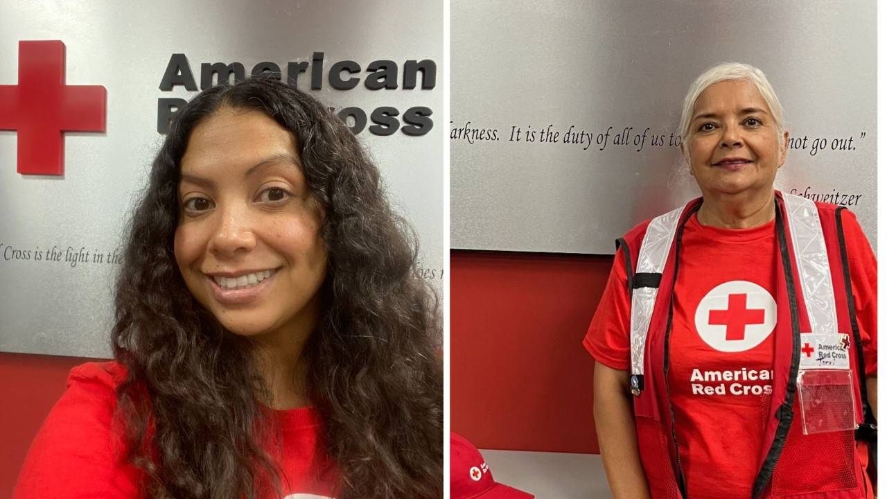 volunteers terri and sandra rodriguez