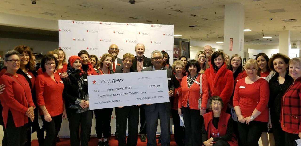 Local Red Cross Leaders with the Macy's Team