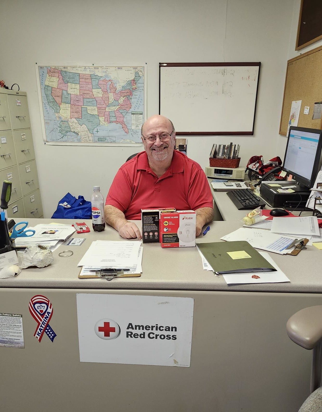 doug marston at desk